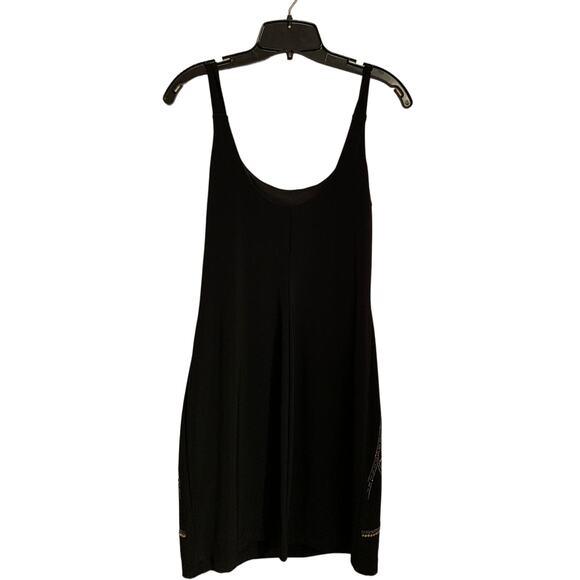 Bisou Bisou Michele Bohbot Size 8 Black Sequenced Sleeveless Dress - Picture 2 of 7